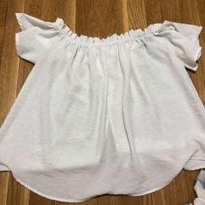 Off the shoulder/ open back blouse